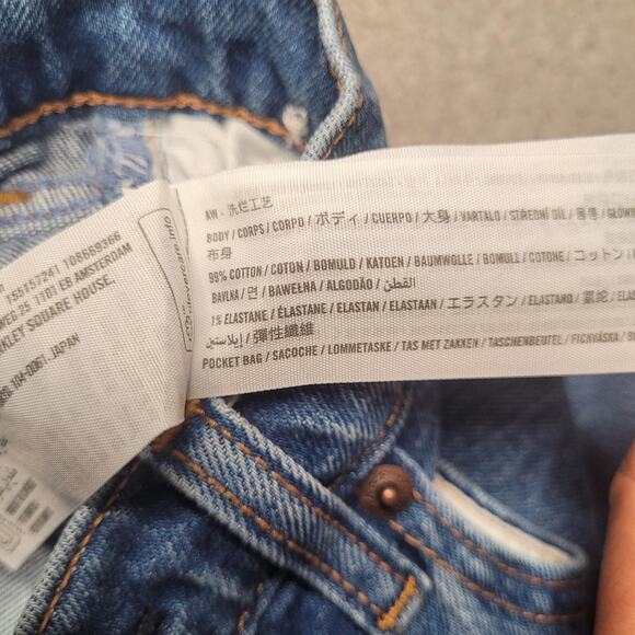 Abercrombie & Fitch Jeans Womens 26 Blue Denim Medium Wash 90s Straight Mid Rise - Picture 6 of 9